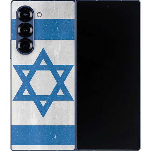 Israel Flag Distressed Galaxy Z Fold6 Skin